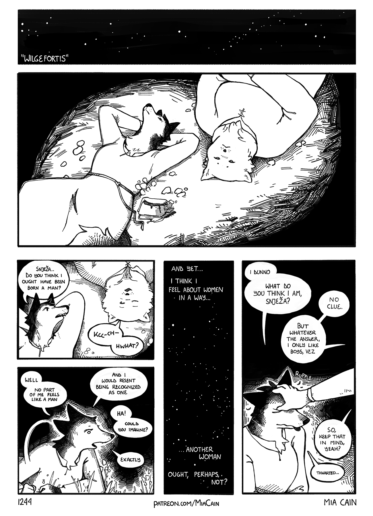 Vesna tries to express her feelings about sexuality to Snjezana.