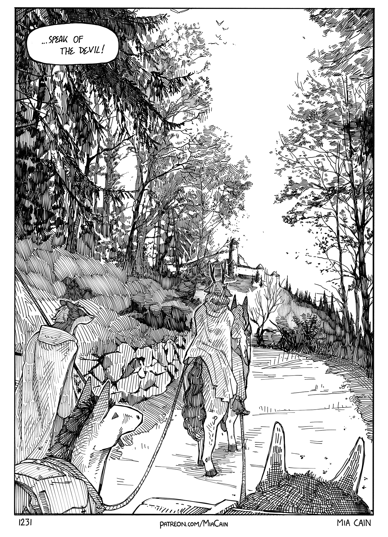 Franzesca is excited seeing the cart approach.